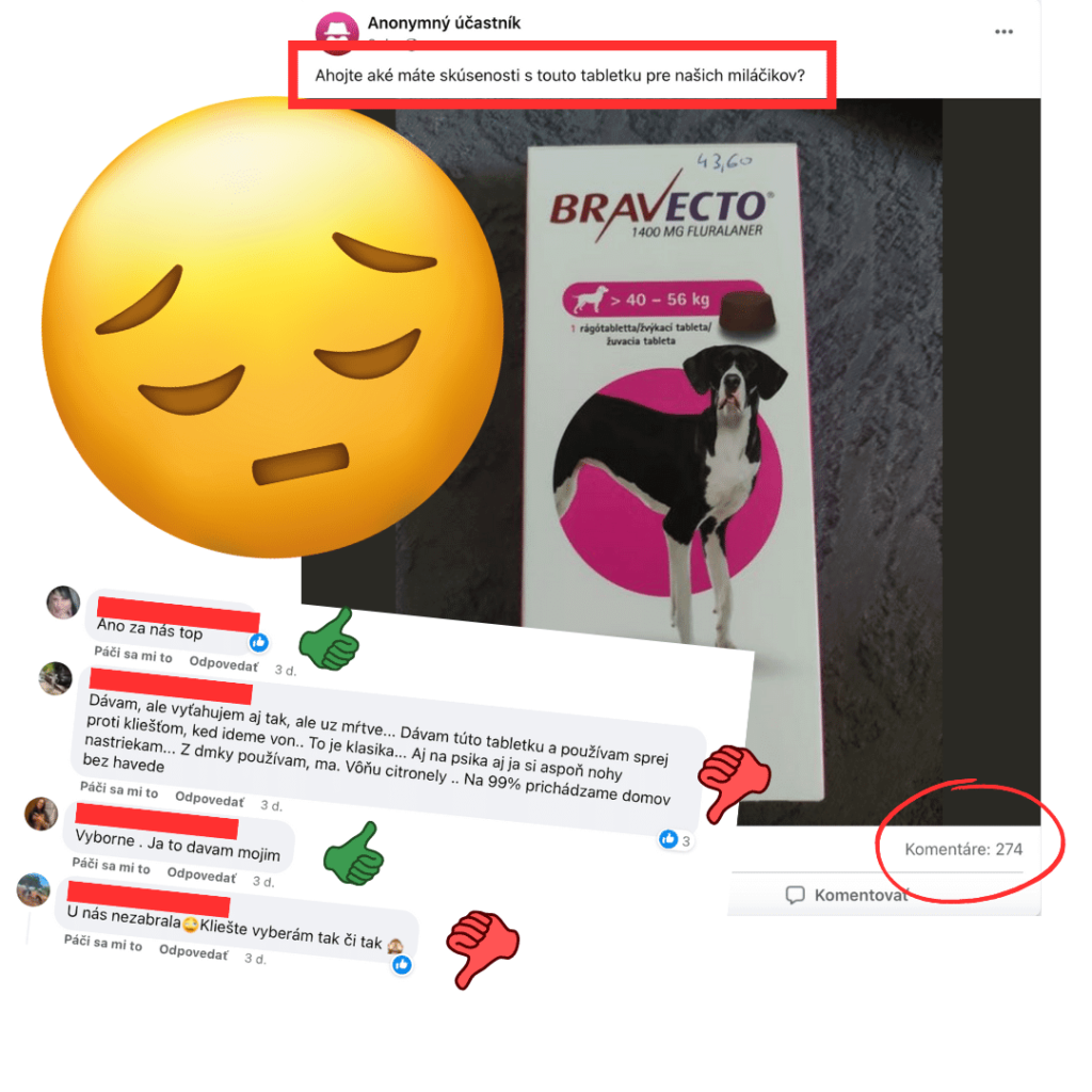 Diskusia o kliešťoch na internete – 1