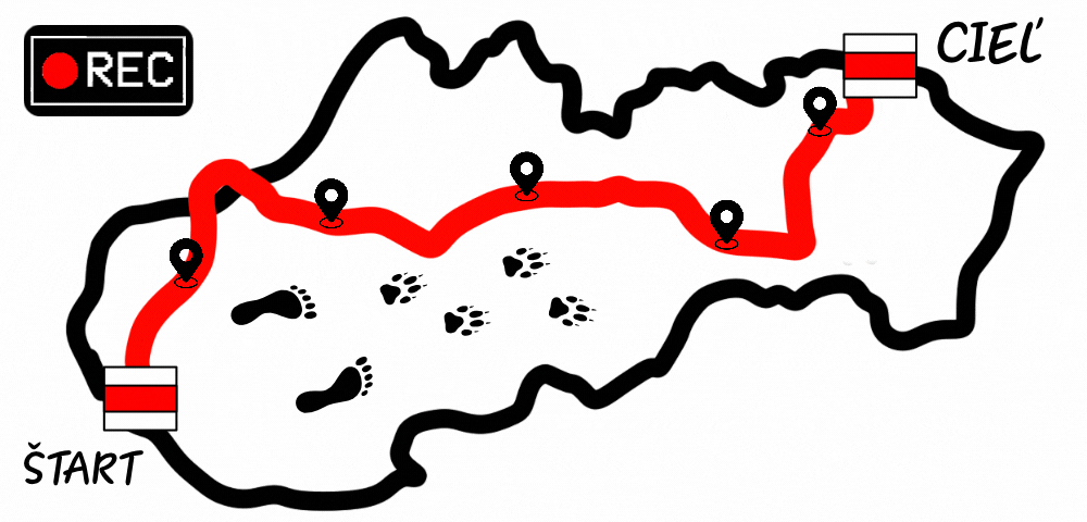 Cesta SNP so psom mapa - pescezles.sk